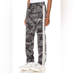Palm Angels Black Bandana Classic Track Pants